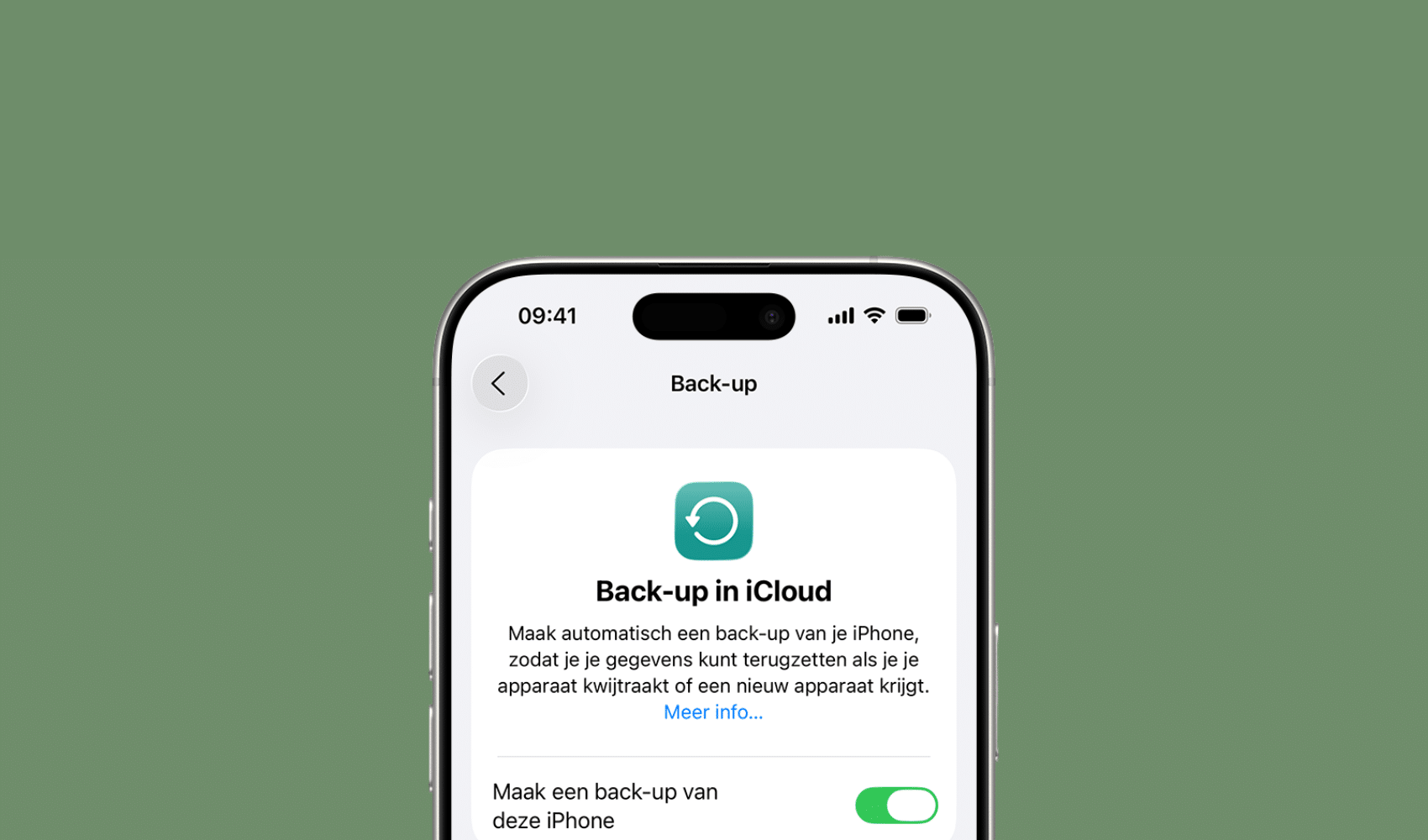 Back-up iPhone maken