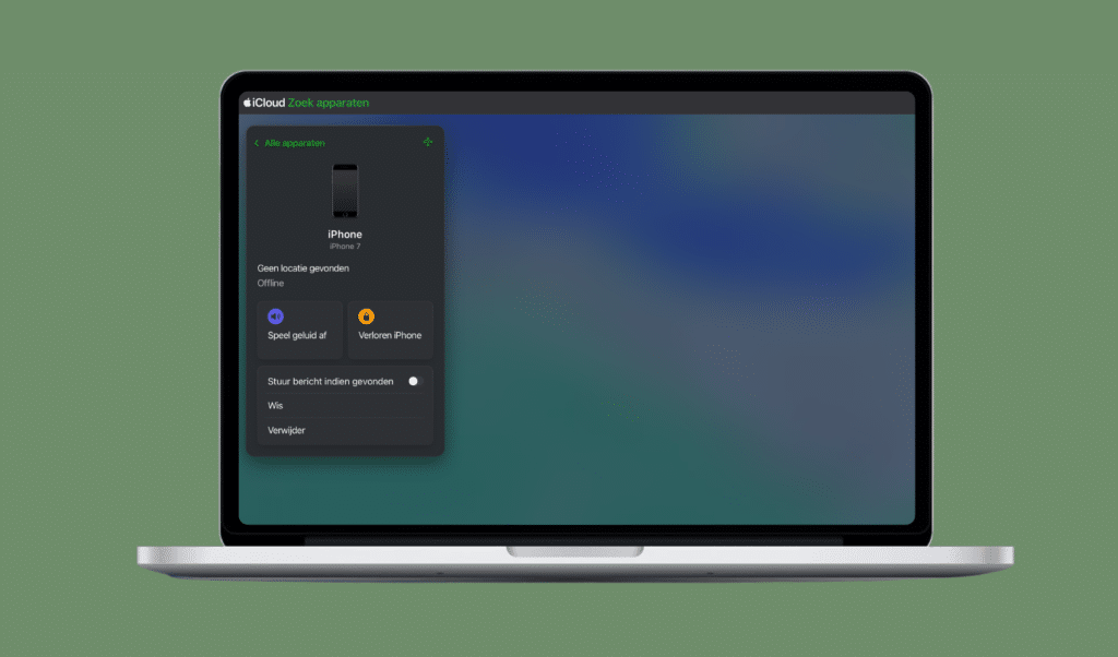 iPhone leegmaken op afstand